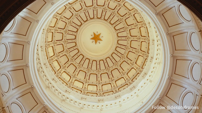 El techo circular del capitolio de Texas en Austin