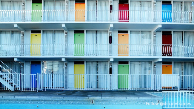 Colorful HIstoric Motel in Wildwood, New Jersey