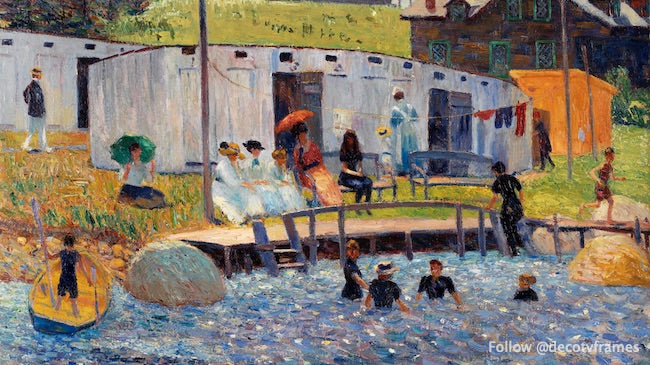 La hora del baño, Chester, Nueva Escocia (1910)