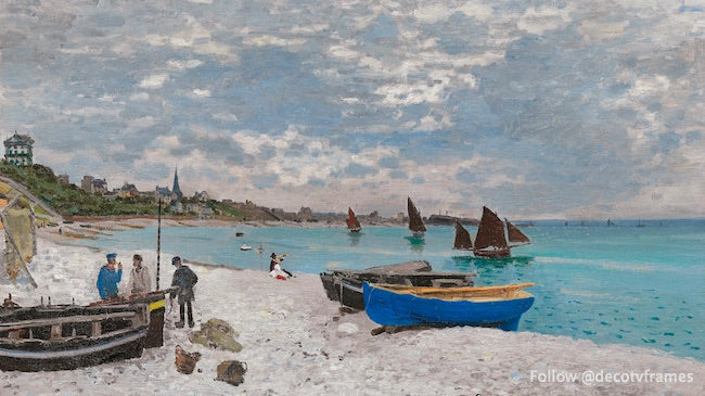 The Beach at Sainte-Adresse (1867)