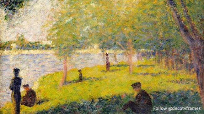 Estudio para un domingo en La Grande Jatte (1884)