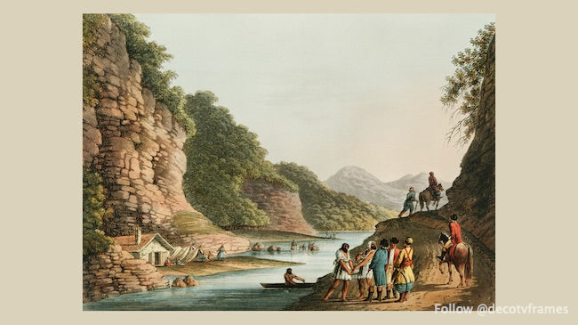 Vista de Aluta desde Vistas en los dominios otomanos, en Europa, Asia y algunas de las islas del Mediterráneo (1810)