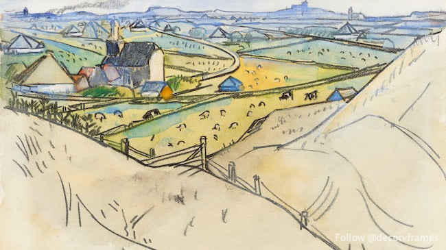 Vue depuis les dunes de Koog à Texel (1917) 