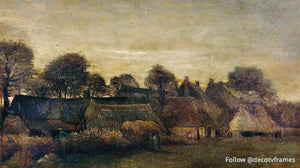Pueblo agrícola en el crepúsculo (1884) 
