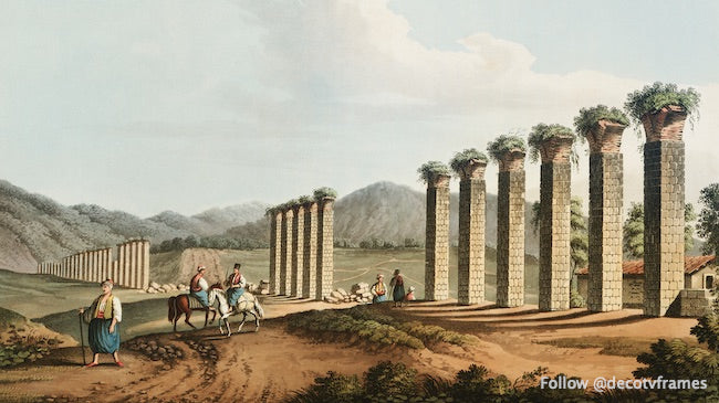 Aqueduc près d'Éphèse depuis les vues des dominions ottomans, d'Europe, d'Asie et de certaines îles de la Méditerranée (1810) 