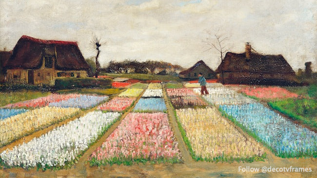 Parterres de flores en Holanda (1883) 