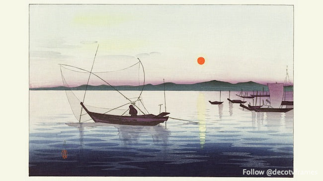 Barcos y puesta de sol (1900 - 1936) 