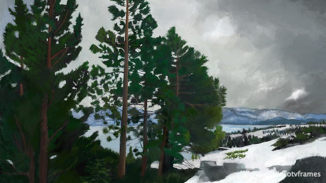 Invierno en el lago Tahoe 