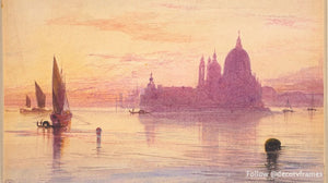 Santa Maria della Salute, Venice, at Sunset, 1865/1884