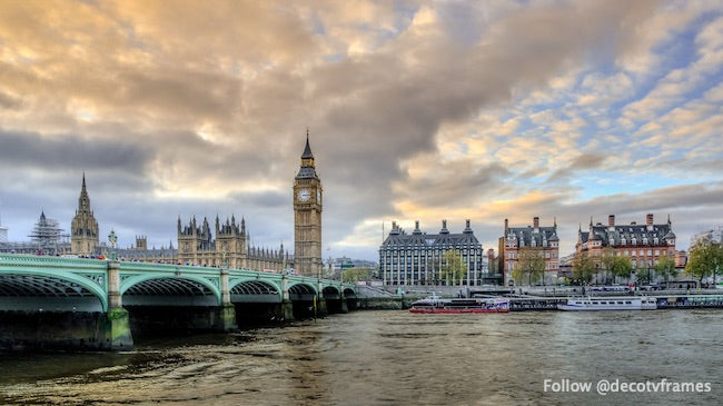 Green Bridge on Seawater With Ellizabeth's Tower during Sunrise