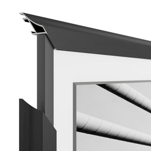 Anodized Black - Alloy Scoop Samsung Frame Bezel